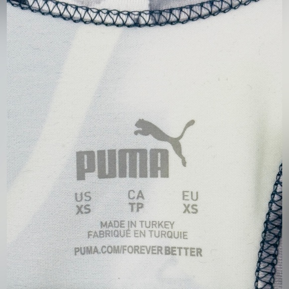 Puma - XS Tight Fit Racer Back Sports Bra Moisture Management Black & Yellow NWT - Picture 6 of 8